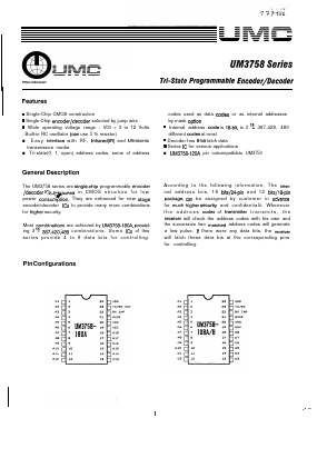 UM3758-180A Datasheet PDF Unspecified1