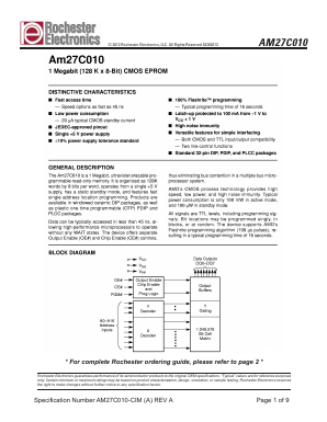 AM27C010-70JI Datasheet PDF Unspecified1