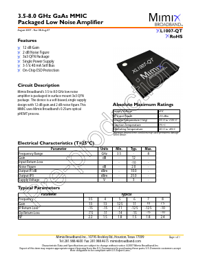 XL1007-QT-0G00 Datasheet PDF Unspecified2