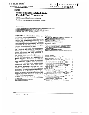 3N187 Datasheet PDF Vaishali Semiconductor