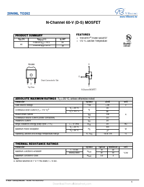 20N06L Datasheet PDF VBsemi Electronics Co.,Ltd