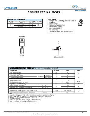 NTP30N06L Datasheet PDF VBsemi Electronics Co.,Ltd
