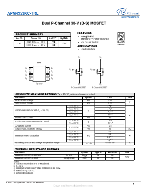 APM4953KC-TRL Datasheet PDF VBsemi Electronics Co.,Ltd