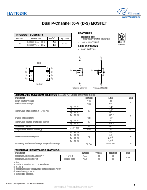 HAT1024R Datasheet PDF VBsemi Electronics Co.,Ltd