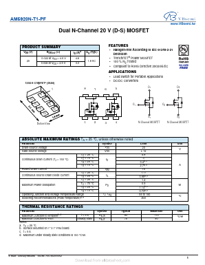 AM5920N-T1-PF Datasheet PDF VBsemi Electronics Co.,Ltd