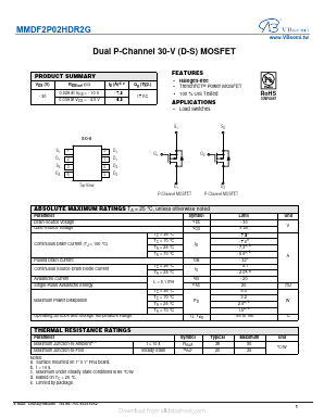 MMDF2P02HDR2G Datasheet PDF VBsemi Electronics Co.,Ltd