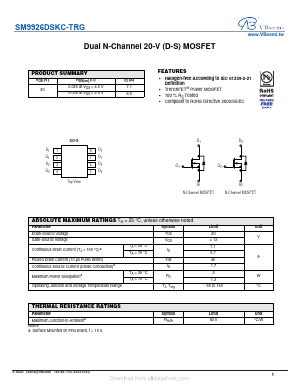 SM9926DSKC-TRG Datasheet PDF VBsemi Electronics Co.,Ltd