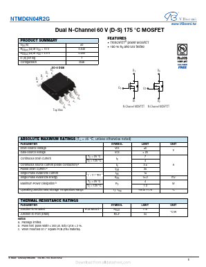 NTMD6N04R2G Datasheet PDF VBsemi Electronics Co.,Ltd