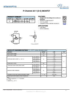 NTS4101PT1G Datasheet PDF VBsemi Electronics Co.,Ltd
