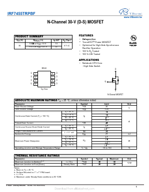 IRF7455TRPBF Datasheet PDF VBsemi Electronics Co.,Ltd