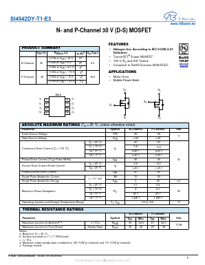 SI4542DY-T1-E3 Datasheet PDF VBsemi Electronics Co.,Ltd