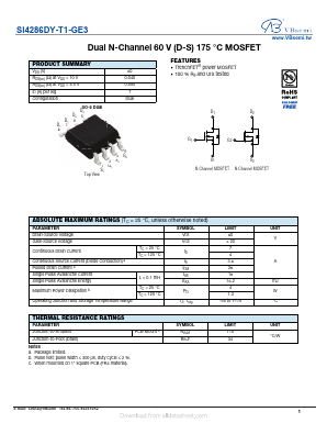 SI4286DY-T1-GE3 Datasheet PDF VBsemi Electronics Co.,Ltd