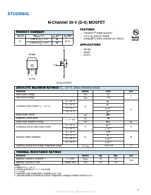 STU25N03L Datasheet PDF VBsemi Electronics Co.,Ltd