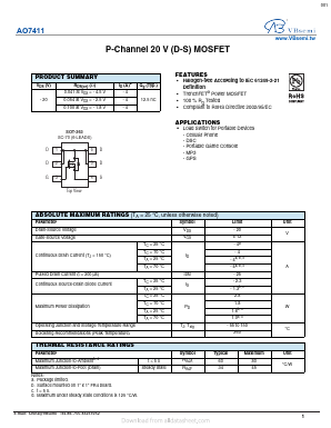 AO7411 Datasheet PDF VBsemi Electronics Co.,Ltd