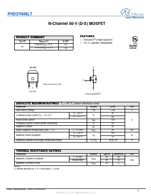 PHD37N06LT Datasheet PDF VBsemi Electronics Co.,Ltd