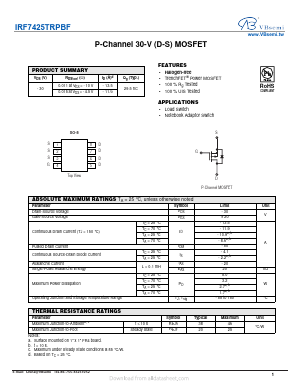 IRF7425TRPBF Datasheet PDF VBsemi Electronics Co.,Ltd