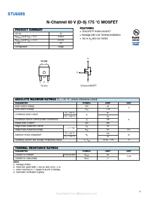 STU668S Datasheet PDF VBsemi Electronics Co.,Ltd