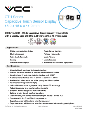 CTHS15CIC04 Datasheet PDF Visual Communications Company