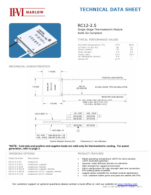 RC12-2.5-01LS Datasheet PDF II-VI Marlow, Inc.