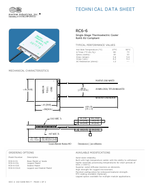 RC6-6-01LS Datasheet PDF II-VI Marlow, Inc.