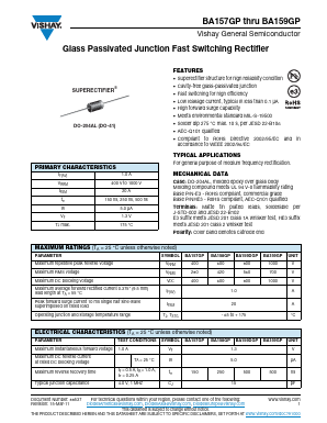 BA157GP-E3 Datasheet PDF Vishay Siliconix