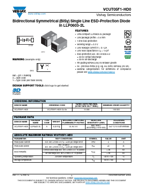 VCUT05F1-HD0-G4-08 Datasheet PDF Vishay Siliconix