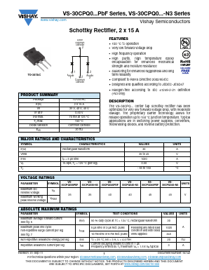 30CPQ040-N3 Datasheet PDF Vishay Semiconductors