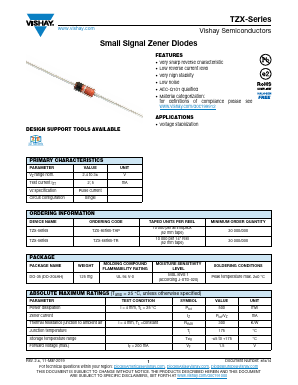 TZX22C Datasheet PDF Vishay Semiconductors