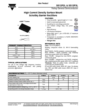 SS12P2L Datasheet PDF Vishay Semiconductors