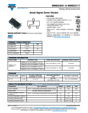 MMBZ4693-HE3-18 Datasheet PDF Vishay Semiconductors