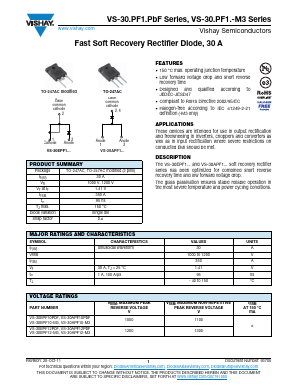 VS-30EPF12PBF Datasheet PDF Vishay Semiconductors