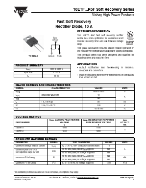 10ETF10 Datasheet PDF Vishay Semiconductors
