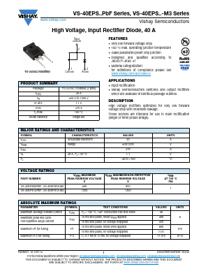 40EPS08-M3 Datasheet PDF Vishay Semiconductors