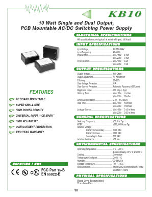 KB10-153D Datasheet PDF Volgen Kaga Electronics Inc.