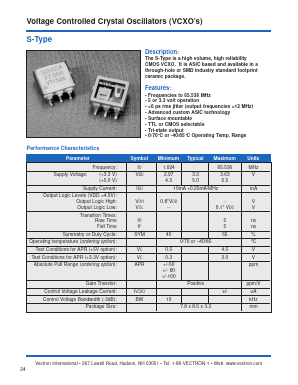 SGDHCA44.736 Datasheet PDF Vectron International