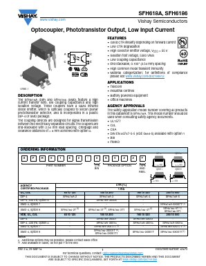 SFH618A-3X006 Datasheet PDF Vishay Semiconductors
