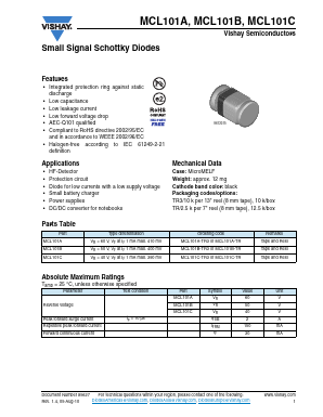MCL101B Datasheet PDF Vishay Semiconductors