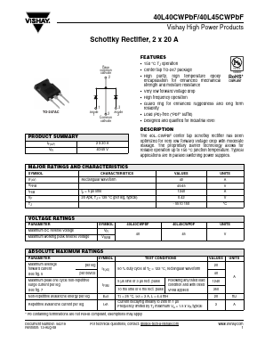 40L45CWPBF Datasheet PDF Vishay Semiconductors
