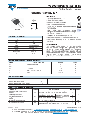 20L15T-N3 Datasheet PDF Vishay Semiconductors