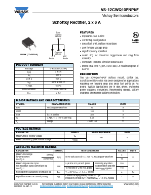 12CWQ10FNPBF Datasheet PDF Vishay Semiconductors