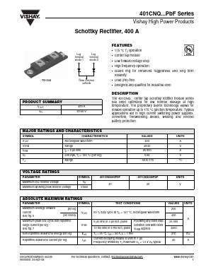 401CNQ040PBF Datasheet PDF Vishay Semiconductors