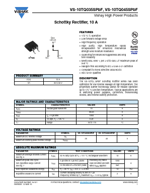 10TQ035STRR Datasheet PDF Vishay Semiconductors