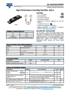 VS-403CNQ100PBF Datasheet PDF Vishay Semiconductors