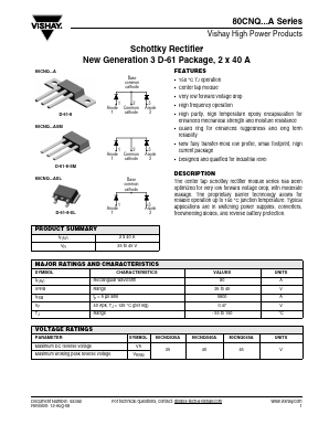 80CNQ035ASL Datasheet PDF Vishay Semiconductors