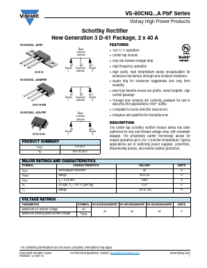 80CNQ045ASMPBF Datasheet PDF Vishay Semiconductors