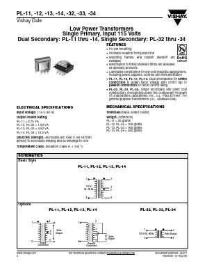 PL-14 Datasheet PDF Vishay Semiconductors