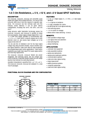 DG9425E Datasheet PDF Vishay Semiconductors