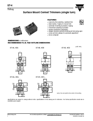 ST-4 Datasheet PDF Vishay Semiconductors