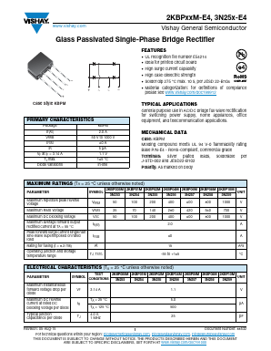 2KBPXXM-E4 Datasheet PDF Vishay Semiconductors