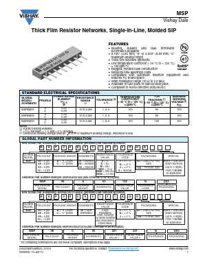 MSP Datasheet PDF Vishay Semiconductors